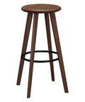 Black Walnut Bar Height Stool Set of 2 Q94908