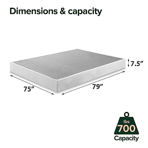 Queen White 9 Inch Metal Box Spring D203
