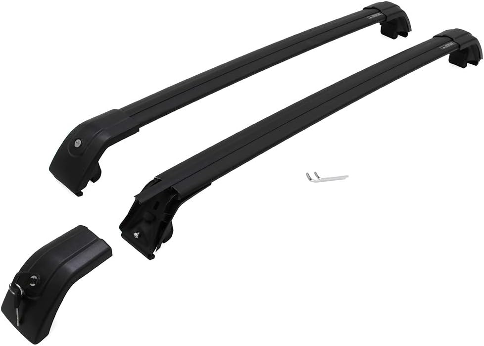 Black Cross Bars Roof Rack Side Rails M812