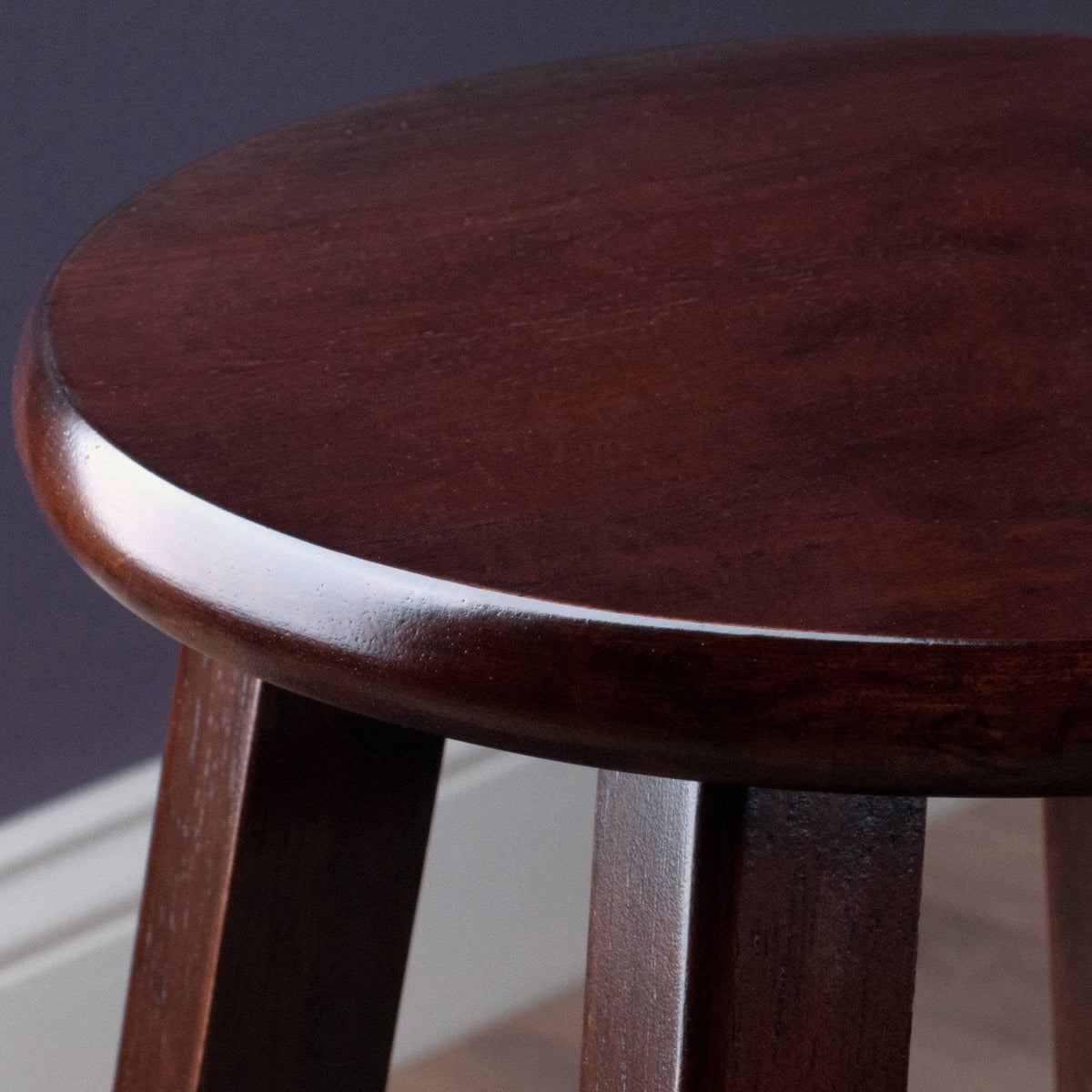 Antique Walnut 2pc Bar Stool Set J6201