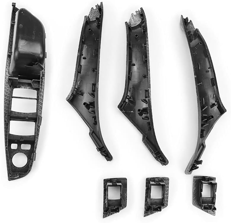 Carbon Fiber Window Switch Armrest Panel Trim Cover Kit Replacement Pack of 2 T804916