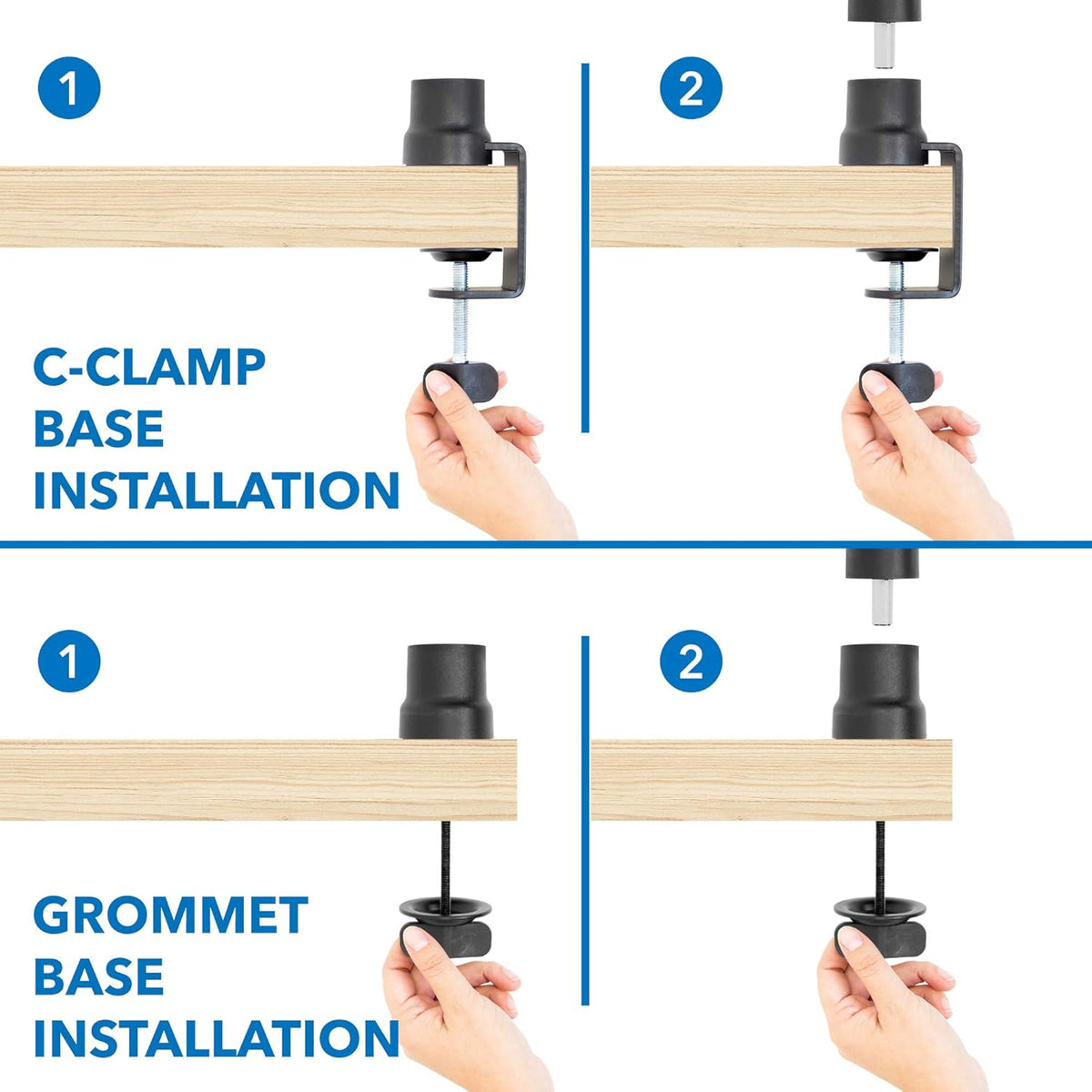 Adjustable Microphone Boom Arm with Cable Management, Pack of 2 Z65069