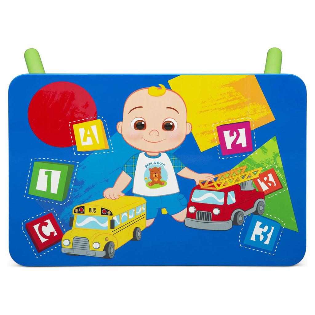 4-Piece Toddler Playroom Set with Play Table and 6 Bin Toy Organizer S3235