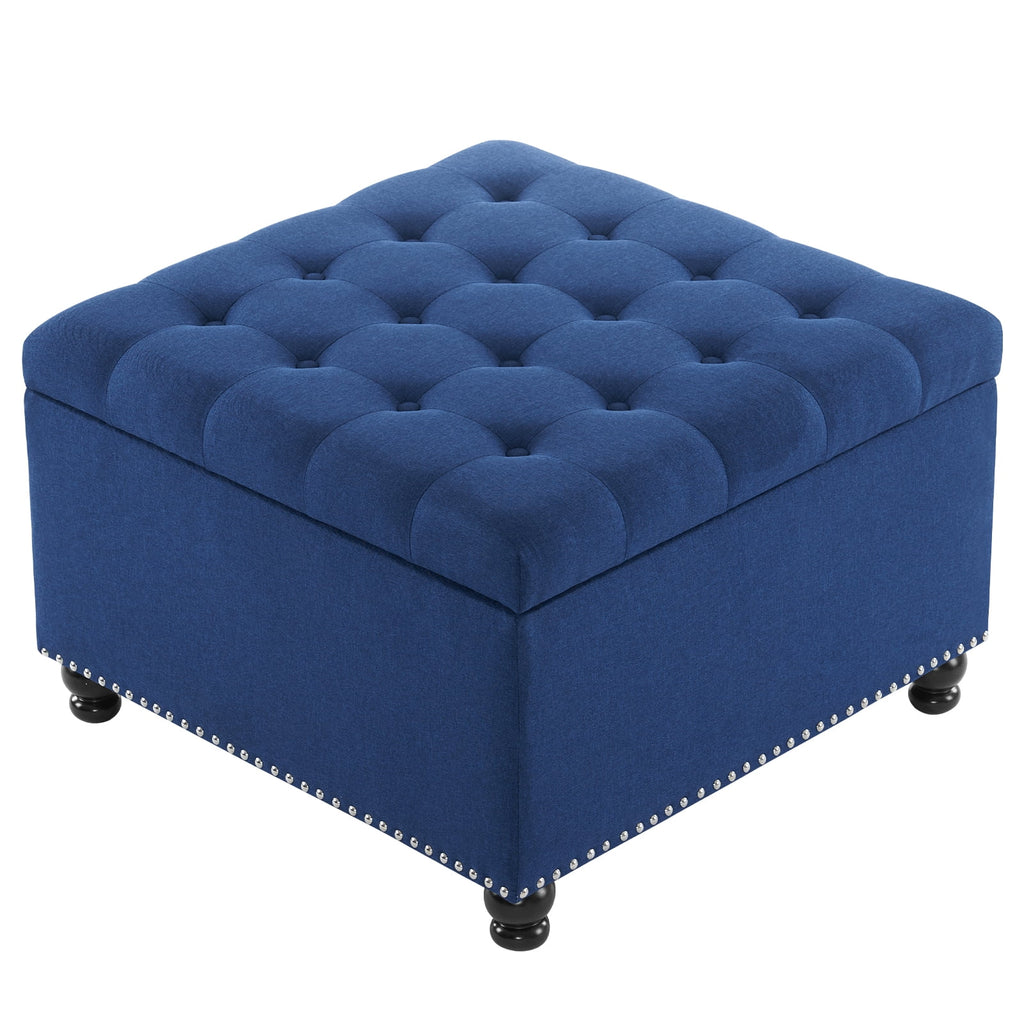 Large Upholstered Storage Ottoman Q718715