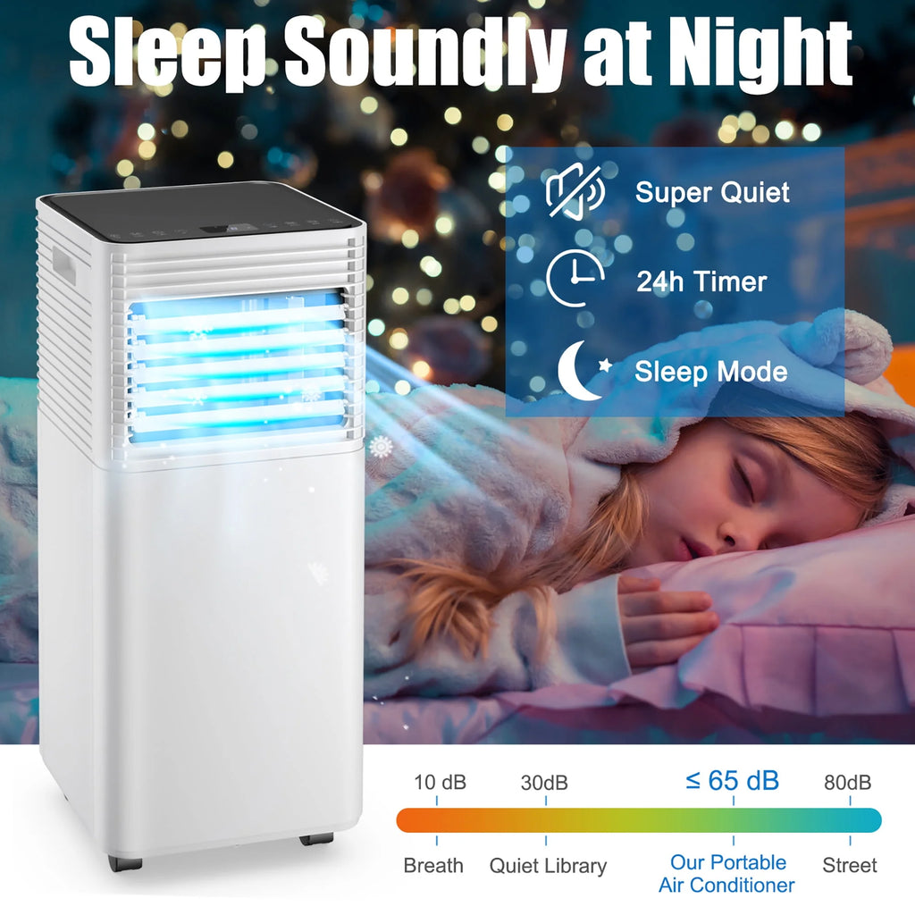 5000 BTU Portable Air Conditioner 3-in-1 Black S75956