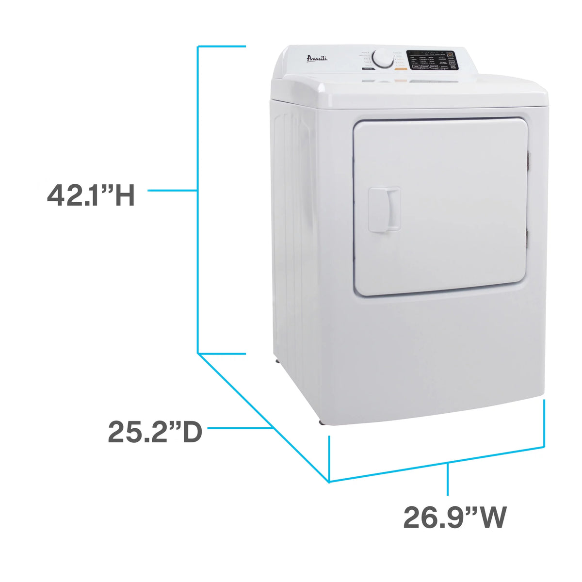 Front Load Electric Clothes Dryer 7.0 Cu. ft. White F4494