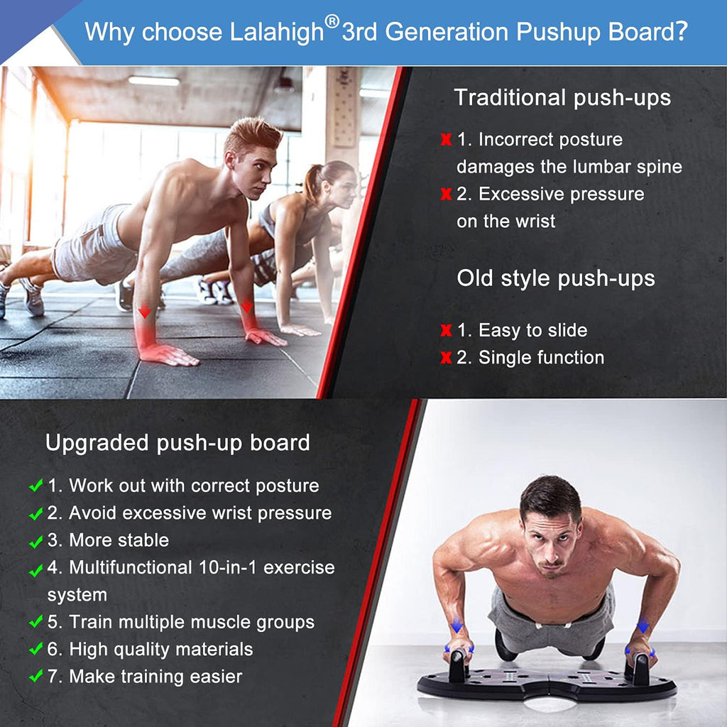 Push Up Board with 15 Gym Accessories, Foldable Pushup Bar with Resistance Band, Jump Rope Pack of 2 P5220