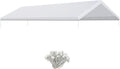 Carport Canopy Cover 12 x 20 Feet Replacement Tent Top Tarp with Ball Bungees R22862
