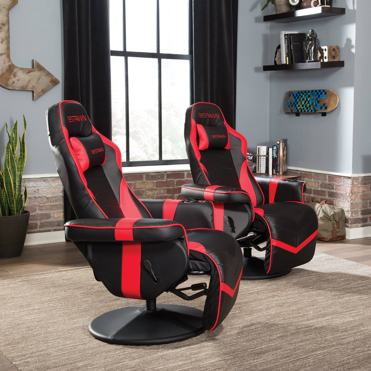 Racing Style Gaming Recliner Red A190765