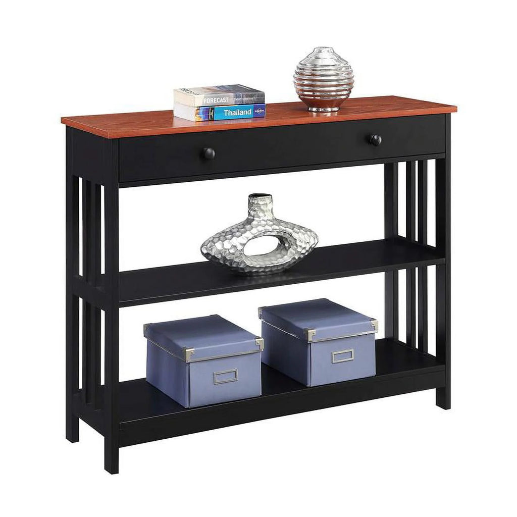 Cherry 1 Drawer Console Table Q144