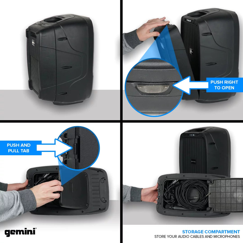 Bluetooth Portable PA System with Detachable Powered Mixer K503344