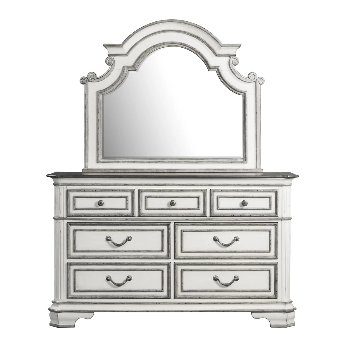 7-Drawer Dresser with Mirror Set W9098