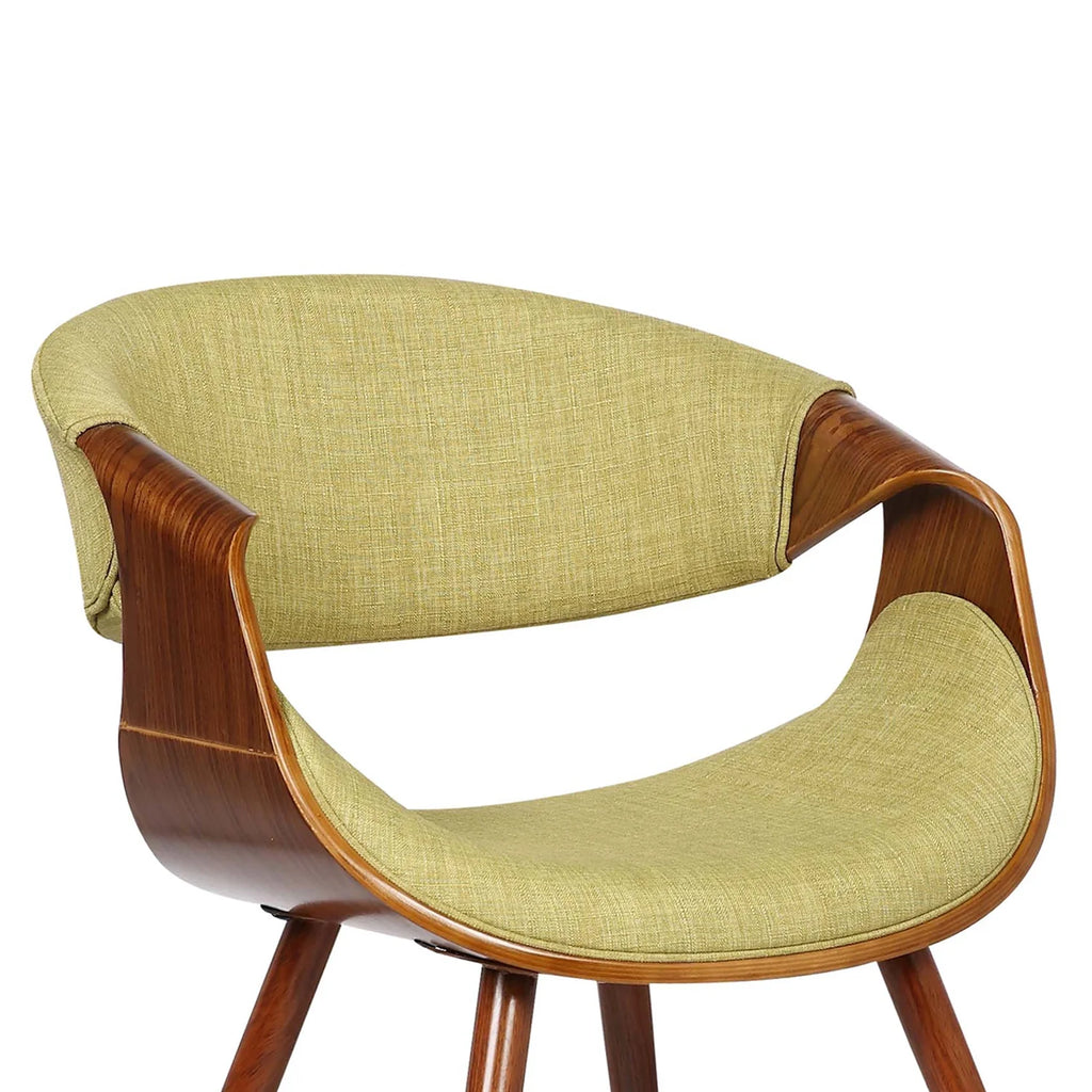 Fabric Dining Chair in Walnut and Charcoal J907