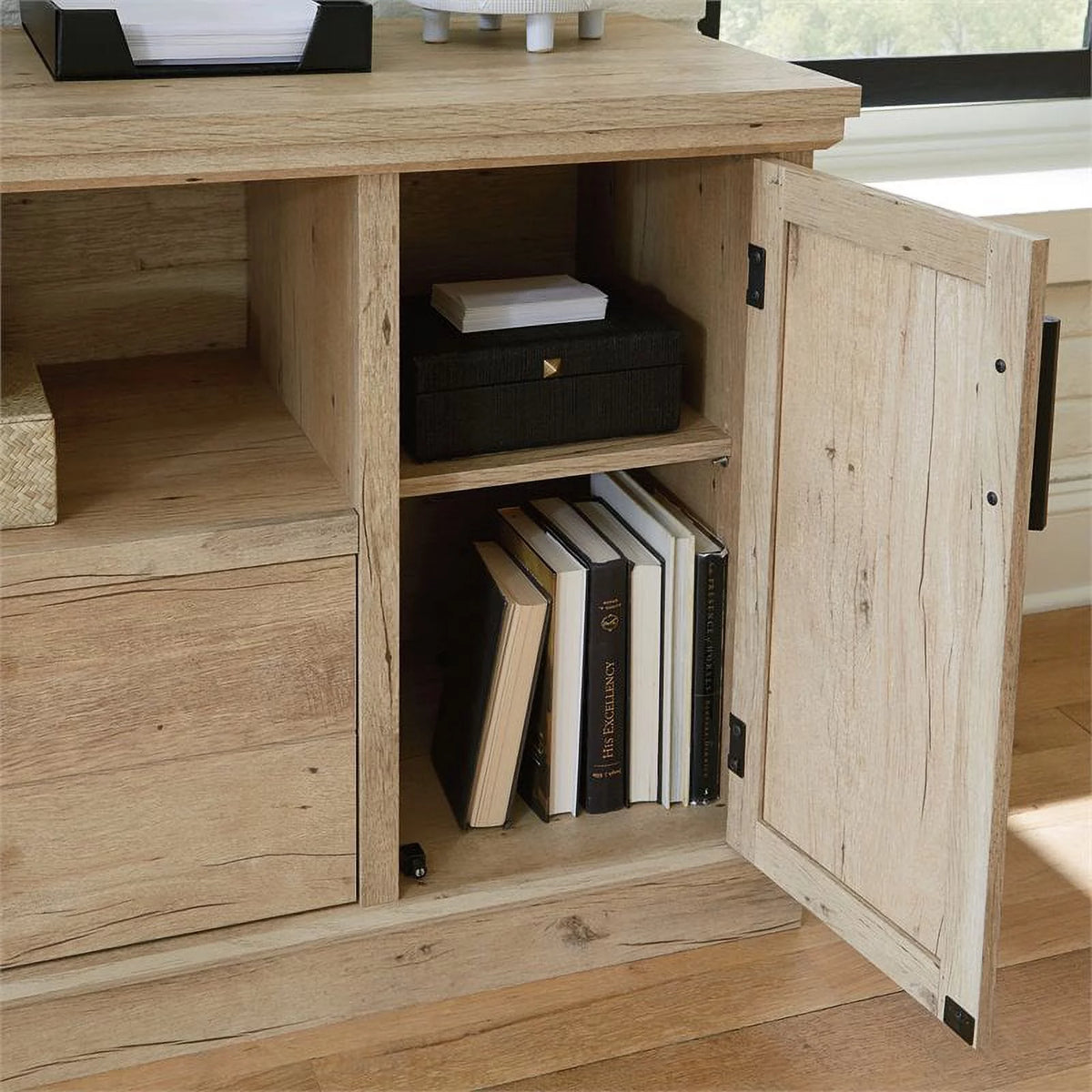 2-Piece Credenza Desk & Filing Cabinet Set M2847