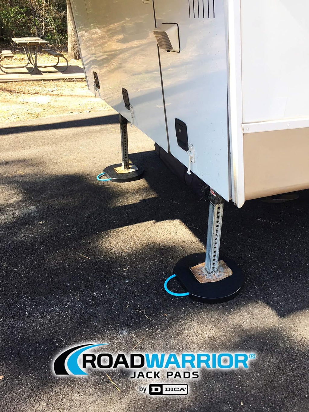 Heavy Duty RV Jack Pad, Stackable, Waterproof, 12-inch X 1.5", Pack of 2 S90551