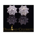 925 Silver Moissanite Round Stud Earrings M1292