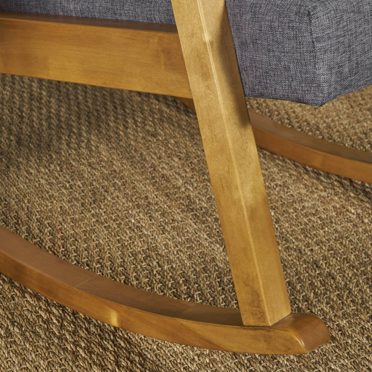 Muted Blue Fabric Rocking Chair W148