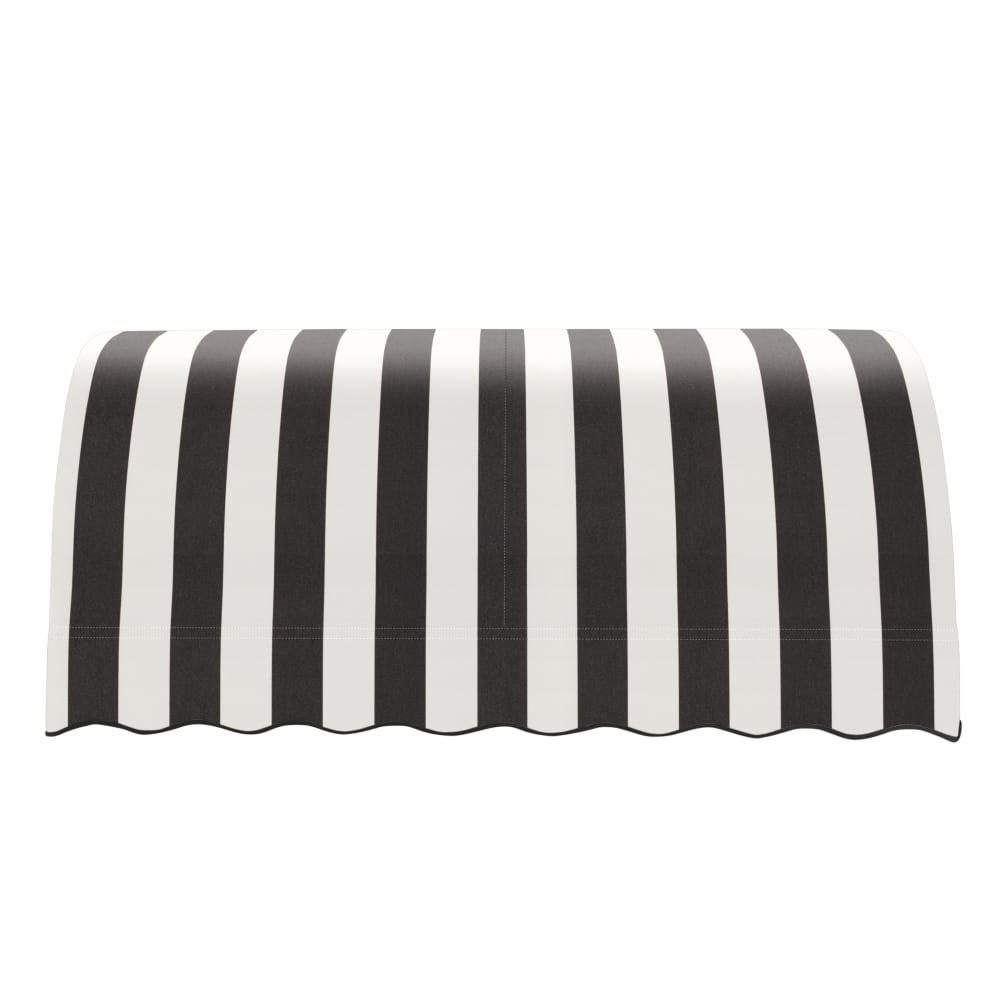 Black/White Stripe Acrylic Fixed Awning I526562