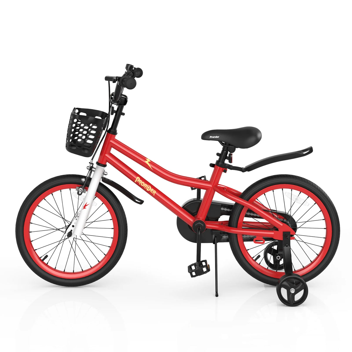 18 Kid's Bike with Training Wheels and Basket Y821