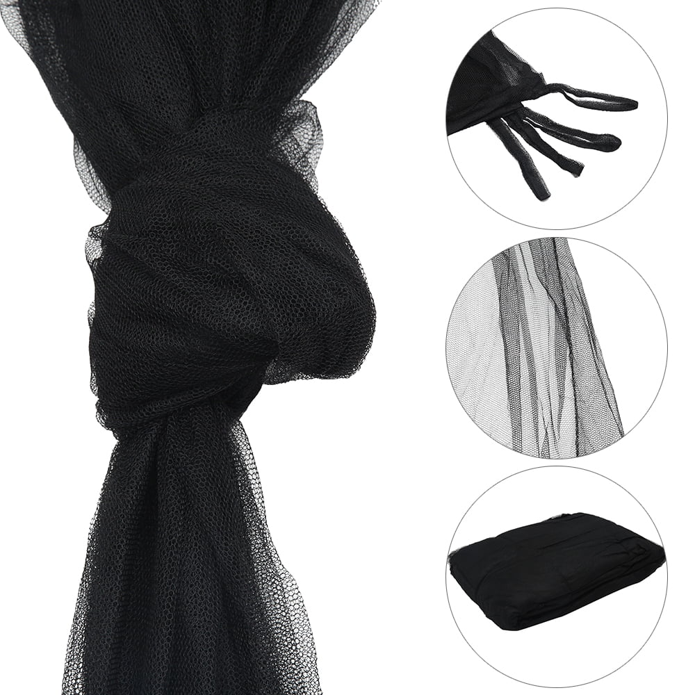 Black Mosquito Net Canopy for Double Beds M9113