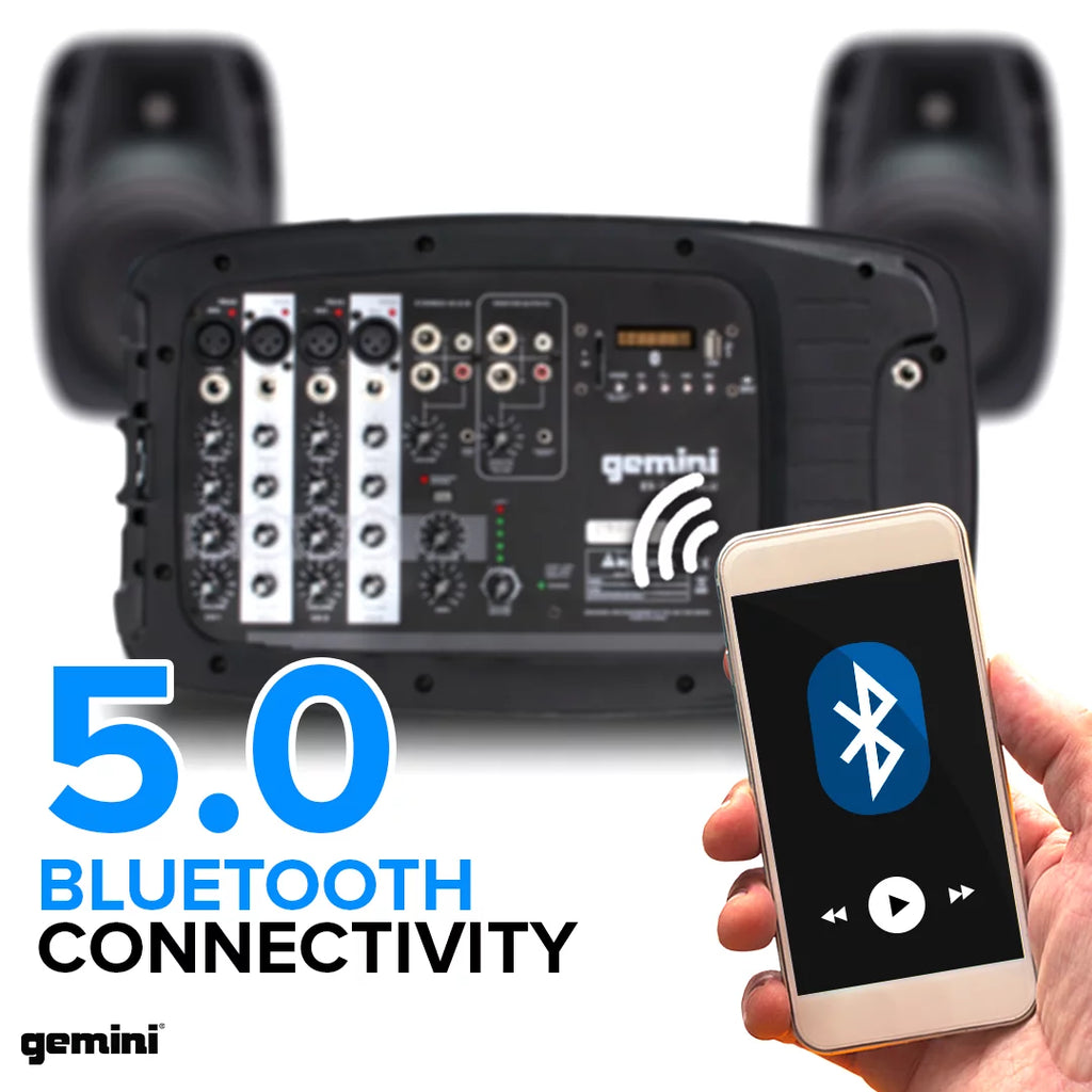 Bluetooth Portable PA System with Detachable Powered Mixer K503344