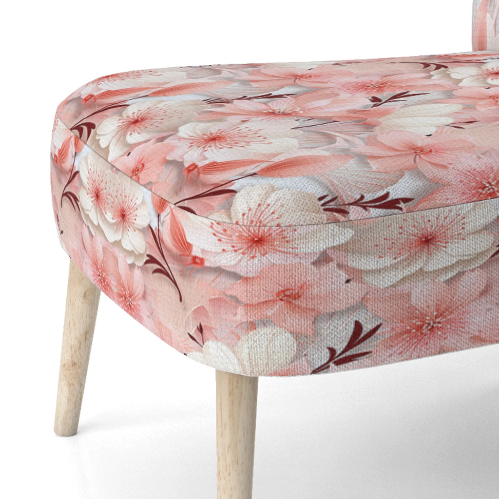 Upholstered Tropical Accent Chair and Arm Chair R2365