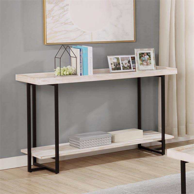 Antique White Wood Console Table I9167