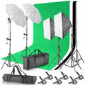Background Support System and 800W 5500k Umbrellas I7853