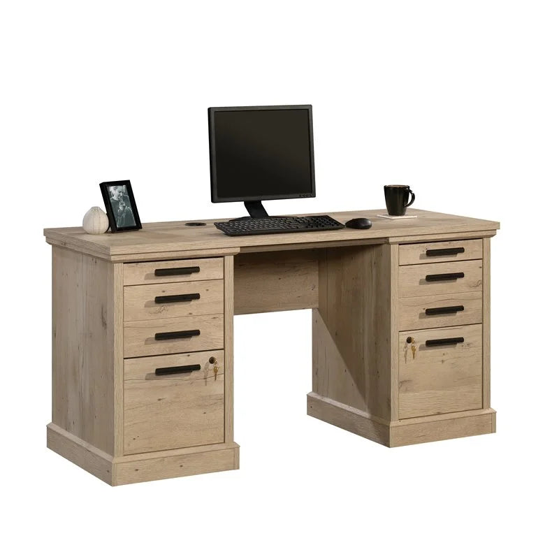 2-Piece Credenza Desk & Filing Cabinet Set M2847
