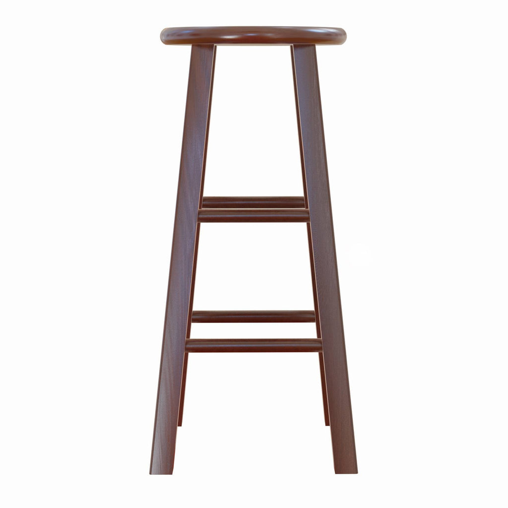 Antique Walnut 2pc Bar Stool Set J6201