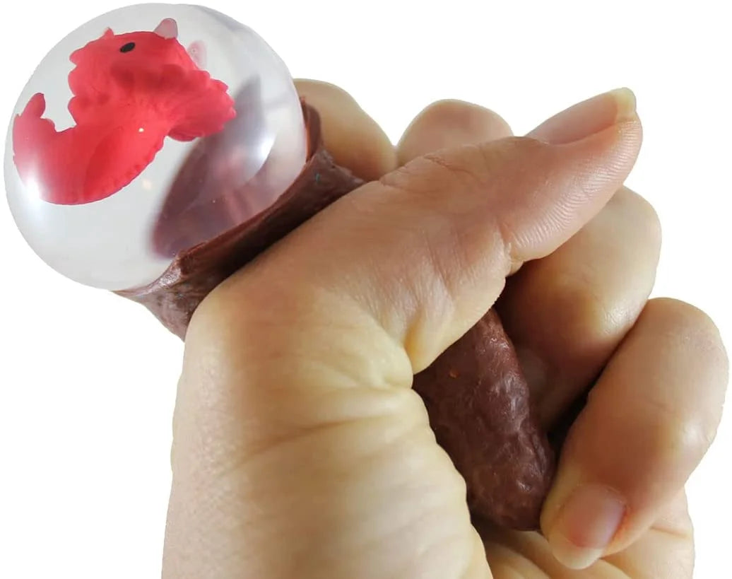 Set of 4 Hatching Dinosaur Egg Squeeze Stress Ball Sensory Fidget Toy C250163