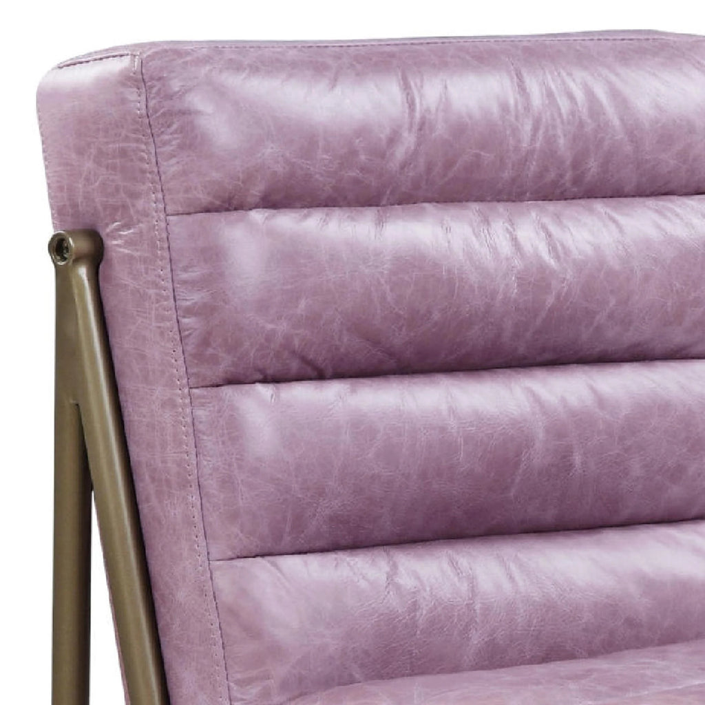 22 Inch Top Grain Leather Accent Chair A427037