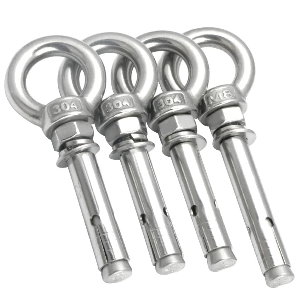 304 Stainless Steel Lifting Eye Bolt M10x80mm 2pcs G338093