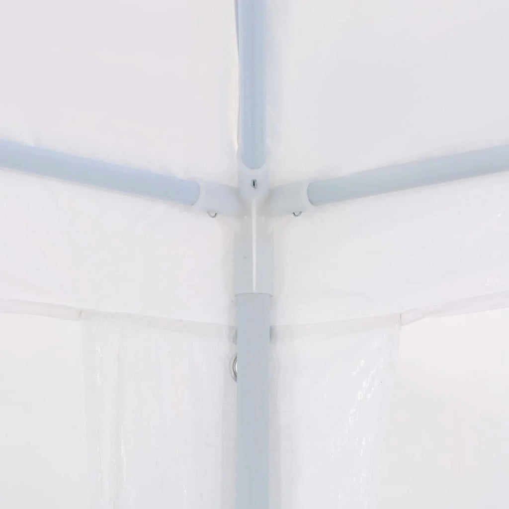 White PE Roof Party Tent Gazebo Canopy Shelter 9.8ft x 39.4ft x 8.4ft N34587