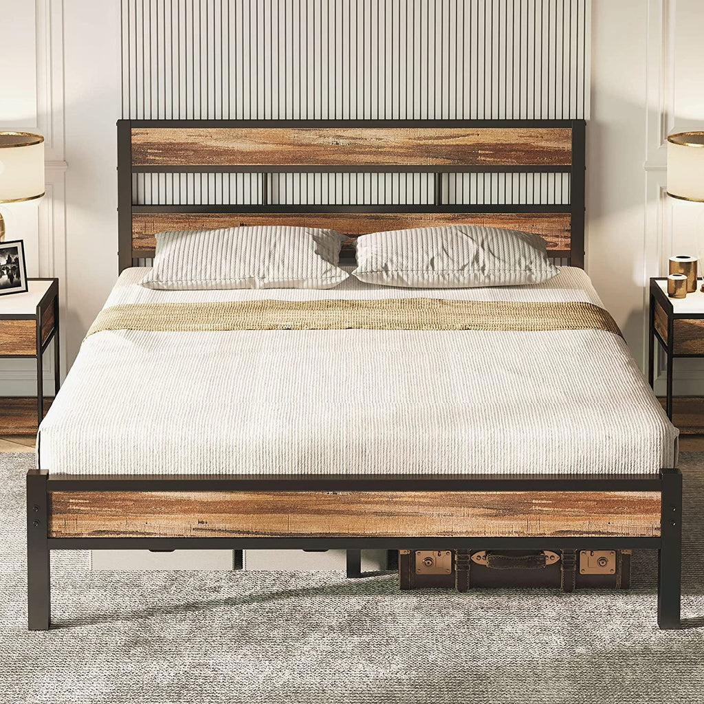 Queen Metal Bed Frame with Headboard F909097