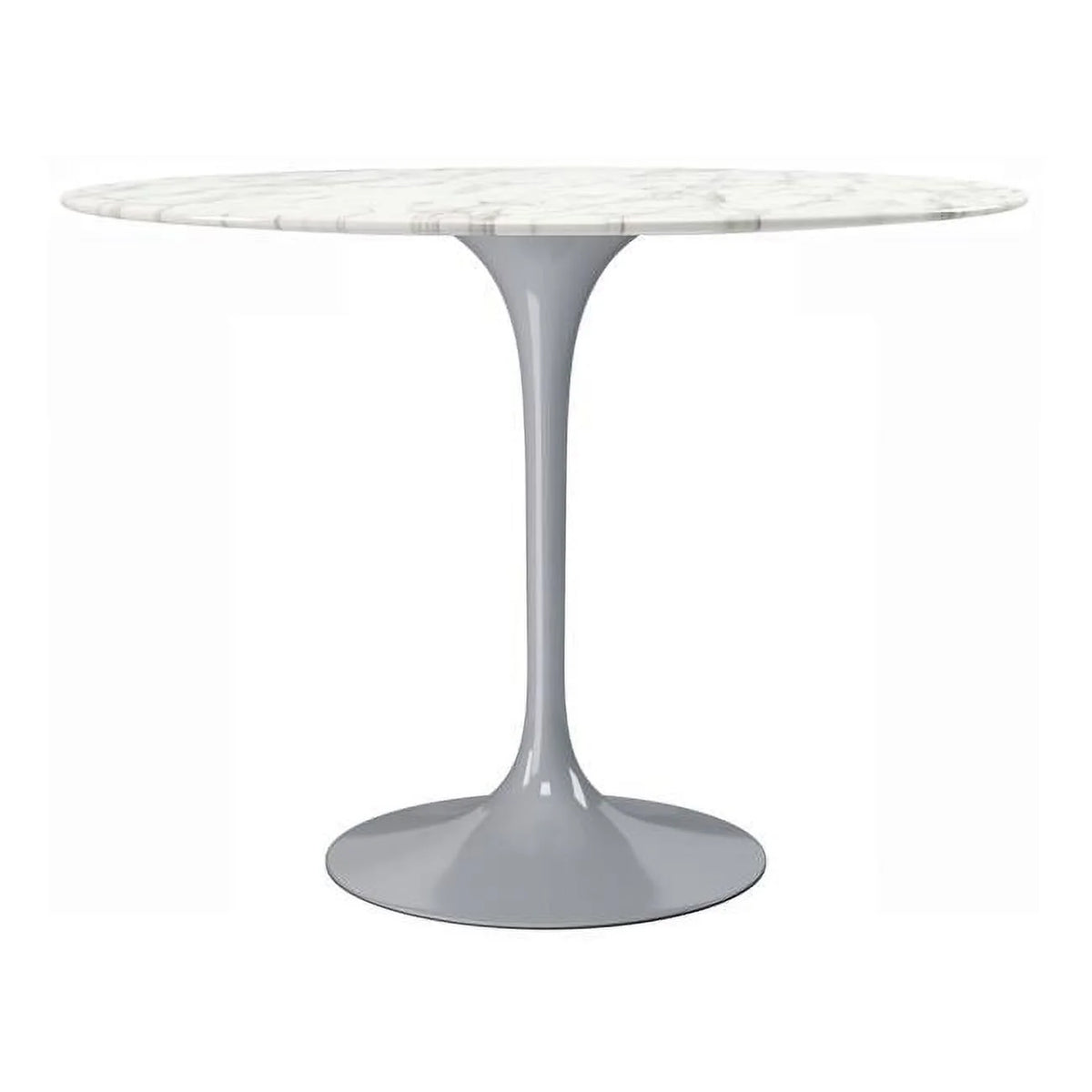 40 in. Marble & Metal Dining Table O696891