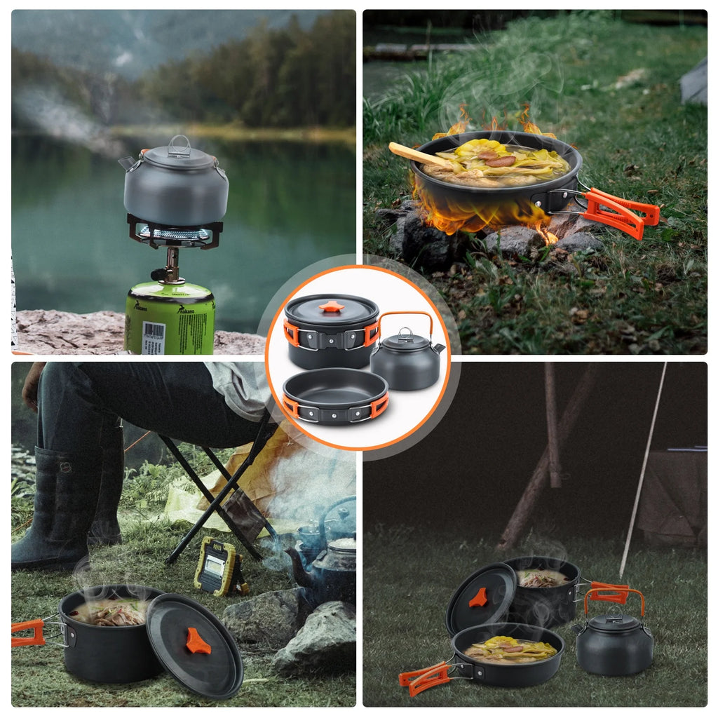 16pcs Camping Cookware Set L95226