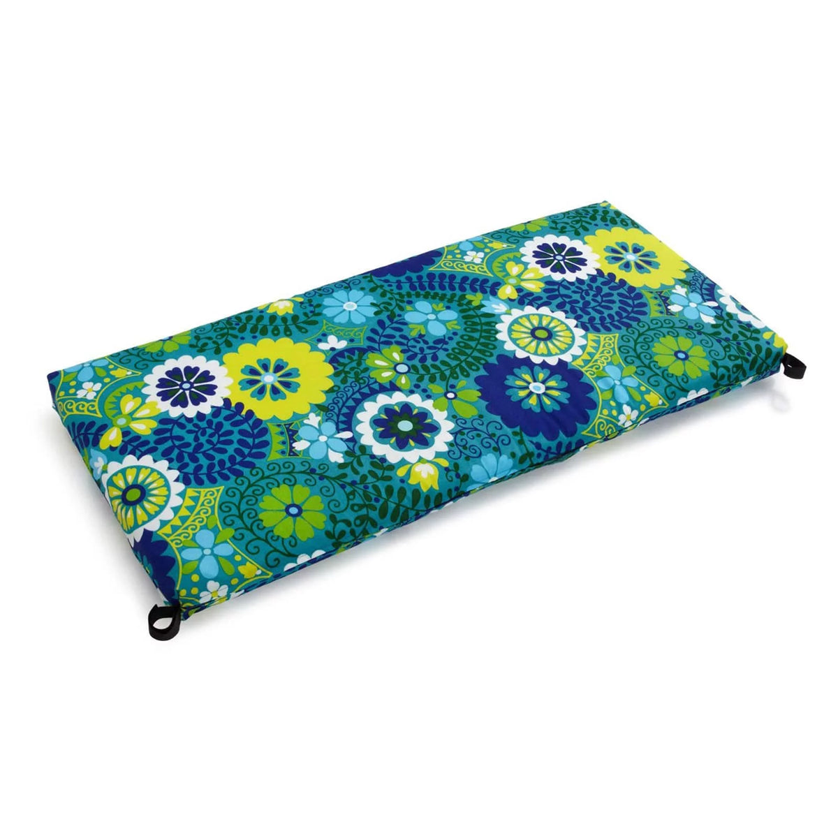 Patterned Outdoor Spun Polyester Loveseat Cushion Q7550