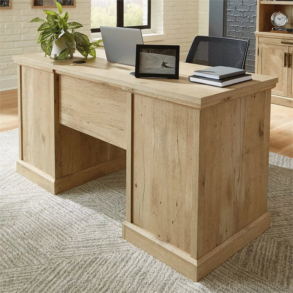 2-Piece Credenza Desk & Filing Cabinet Set M2847