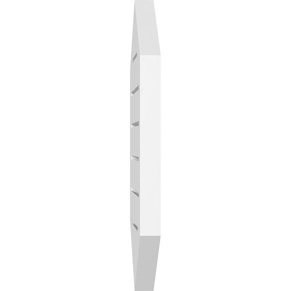 20x22W x 26x22H Vertical Peaked Surface Mount PVC Gable Vent J145320