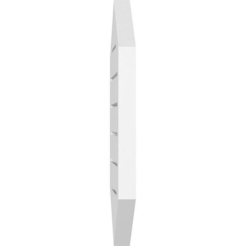 20x22W x 26x22H Vertical Peaked Surface Mount PVC Gable Vent J145320