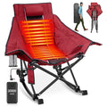 XL Oversized Heated Rocking Camping Chair with 3 Heat Levels M52365