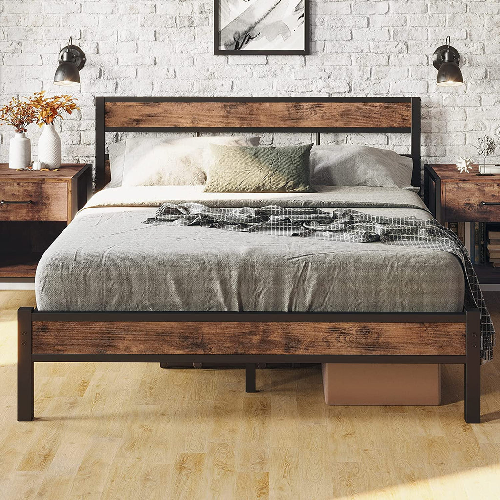 Queen Metal Bed Frame with Headboard F909097