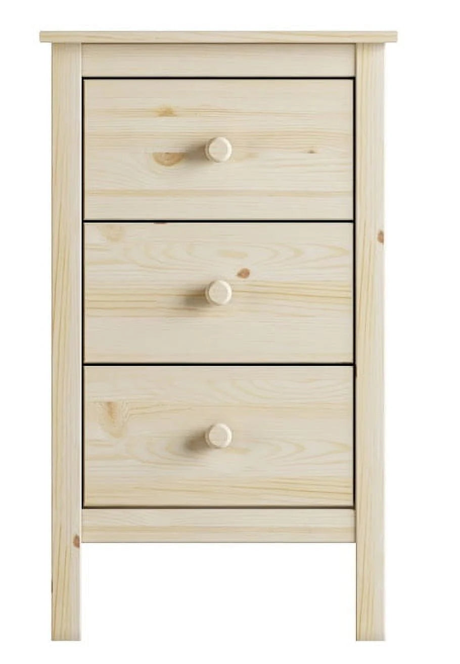White 3 Drawer Extra Tall Nightstand S288713