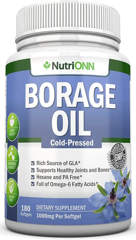 1000 mg Cold Pressed Borage Seed Oil Softgels Q839144