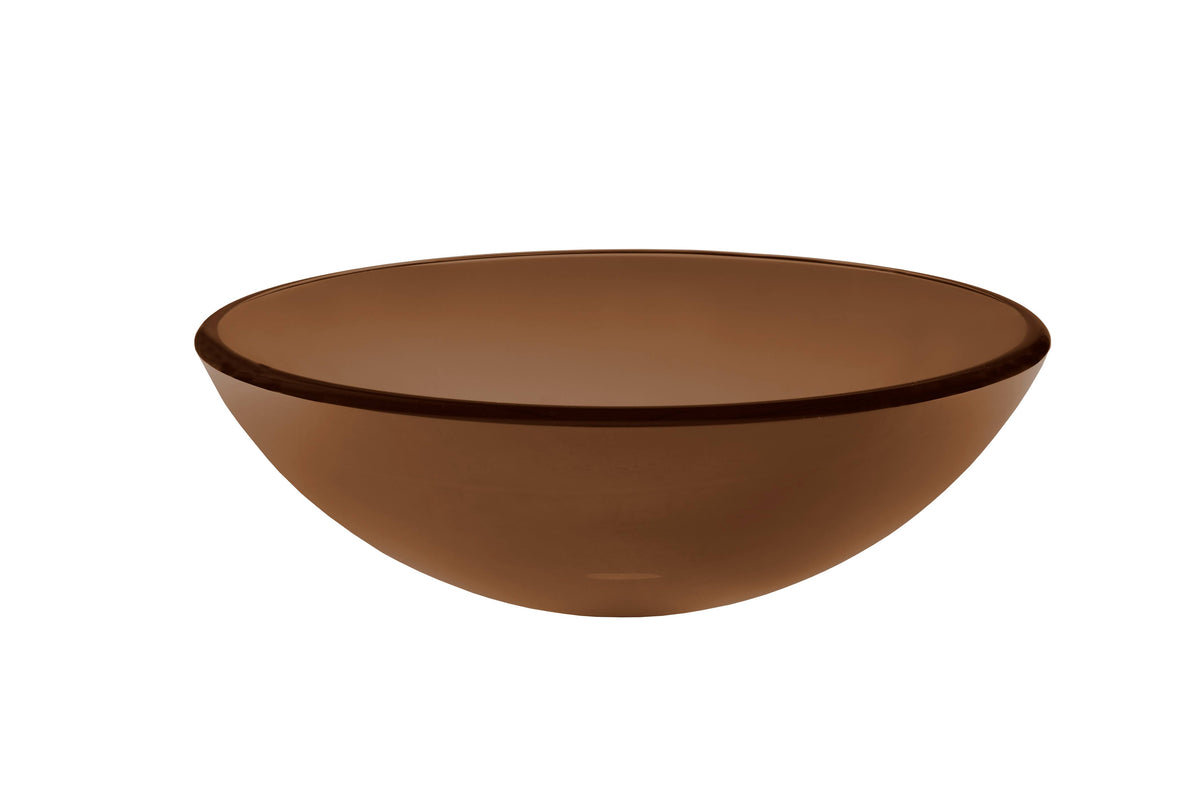 Brown Glass Vessel Bathroom Sink R1106