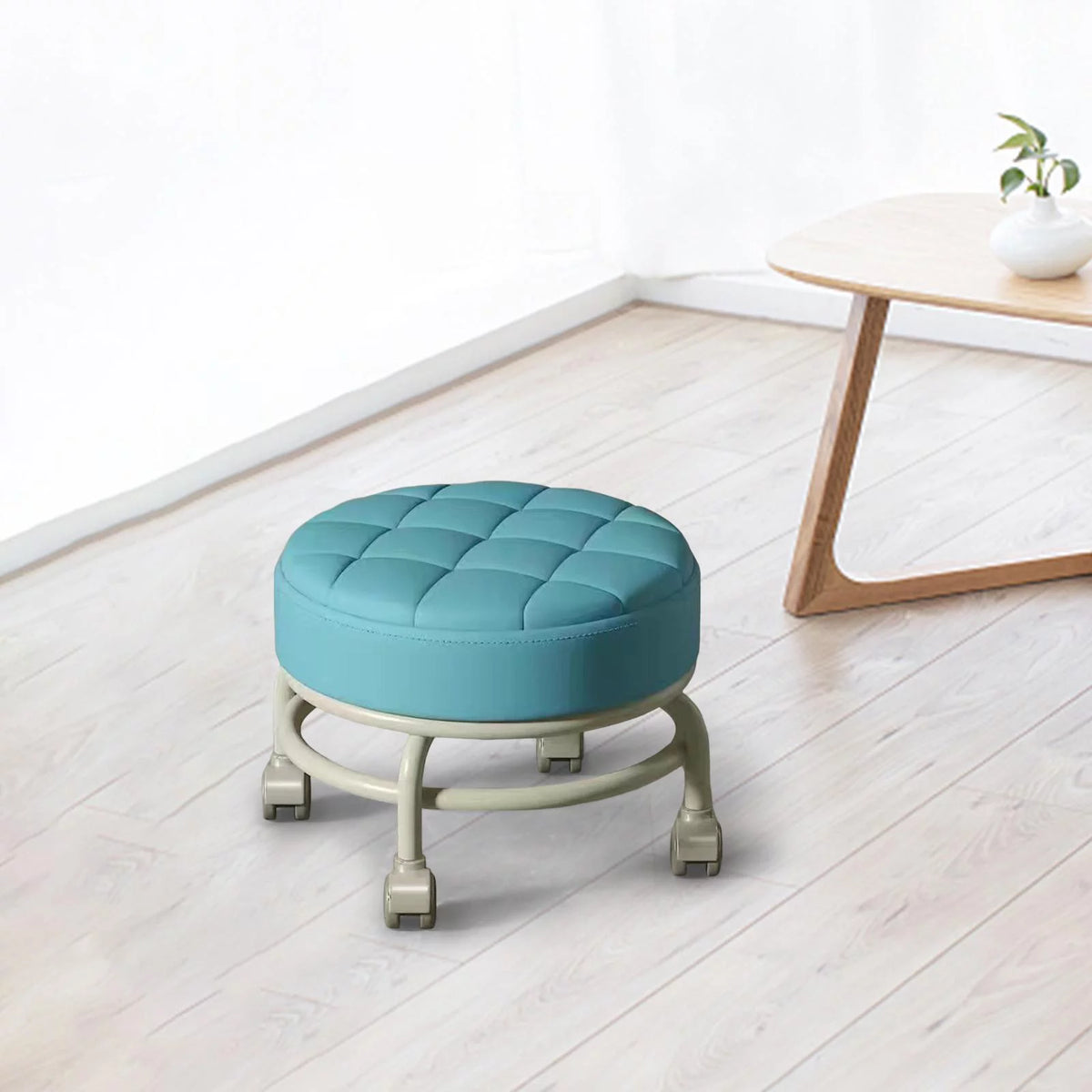 Low Roller Seat Stool with Pulley Wheels U45113