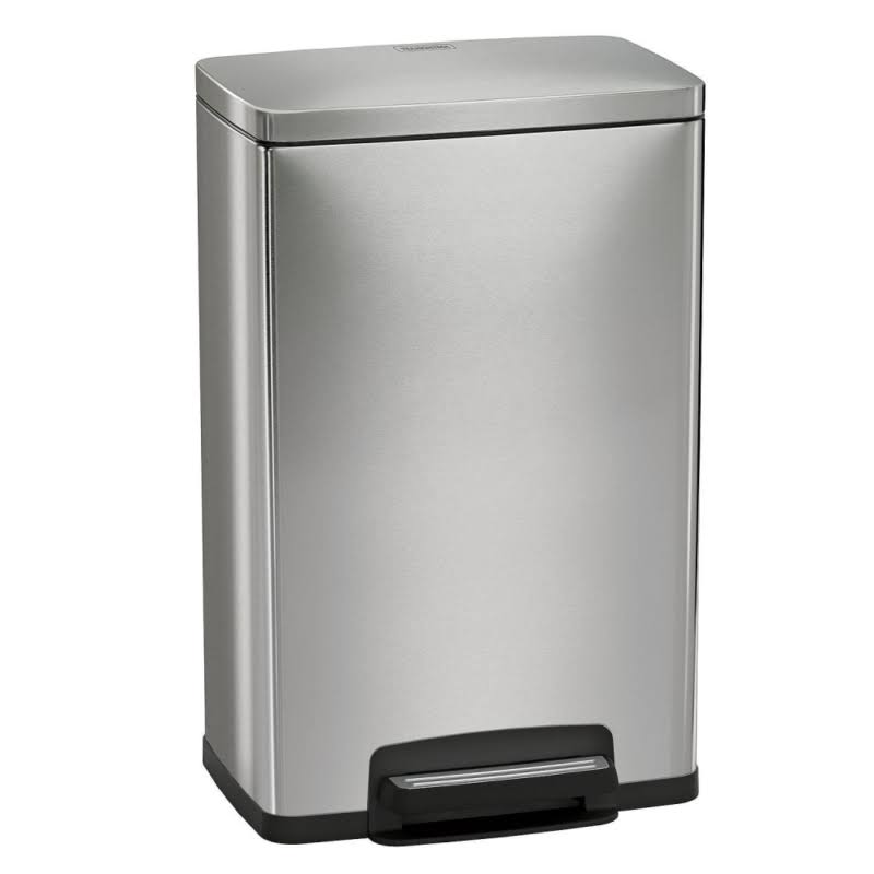13 Gallon Stainless Steel Step Trash Can U241