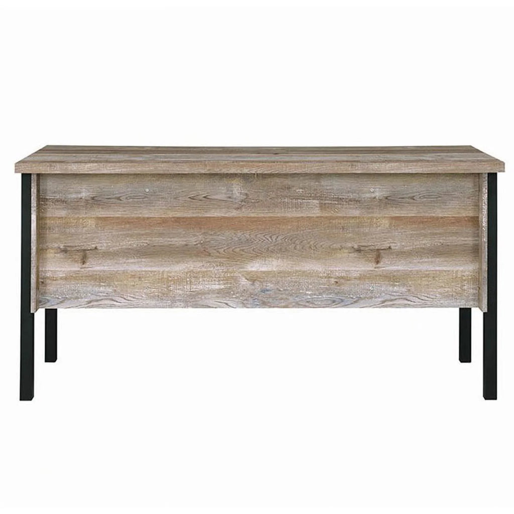 4-drawer Weathered Oak Office Desk B3511