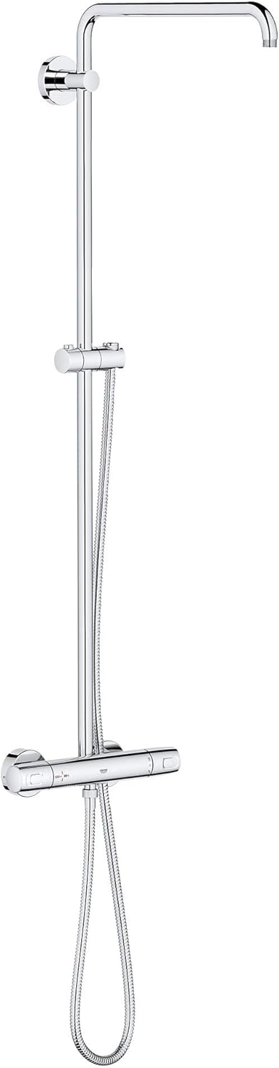 Brushed Nickel Thermostatic Shower System E684314